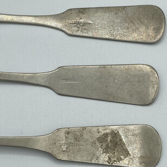 Hall & Elton Antique Spoons Set of 3 RARE 1850-1899 Wallingford, Connecticut CT - Picture 10 of 13